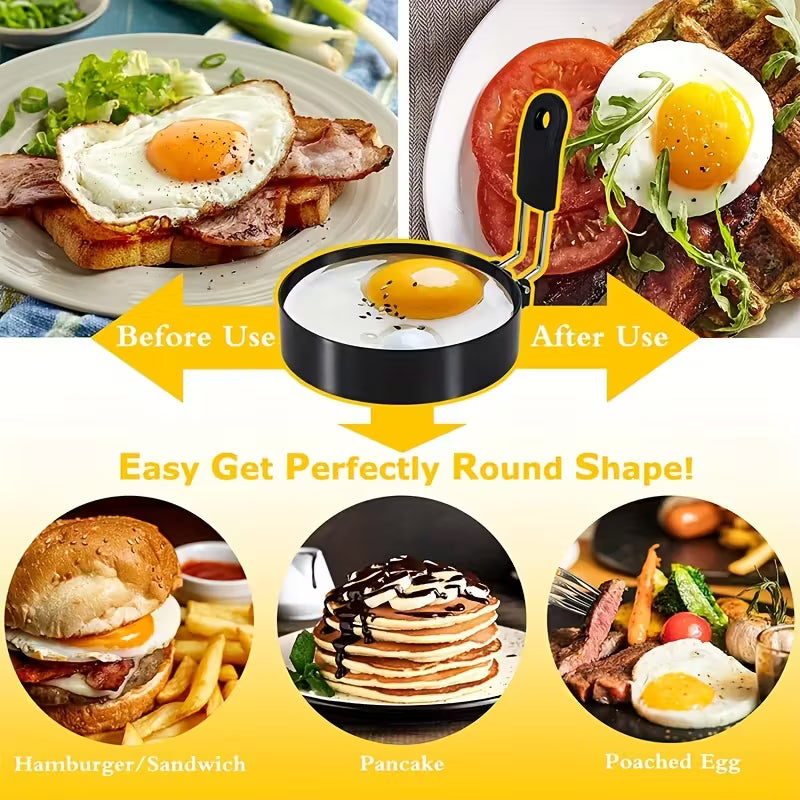 2-Pack Heavy-Duty Stainless Steel Egg Rings